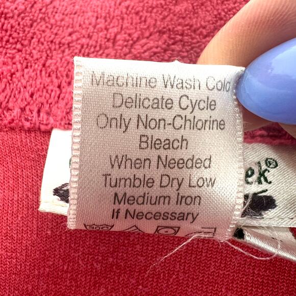 Coldwater Creek Plush Fleece Cardigan Embroidered Front and Back L - Picture 8 of 9